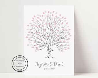 Wedding Fingerprint Tree | Wedding Guest Book | Thumb Print Guest Book | Alternative Guest Book | Wedding Tree | Love Birds