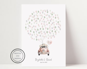 Vingerafdrukboom bruiloft | Bruiloftsgastenboek | Gastenboek met duimafdruk | Alternatief gastenboek | Trouwboom | Liefde | Oldtimers