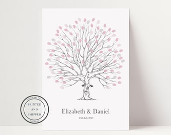 Arbre d'empreintes digitales de mariage | Livre d'or de mariage | Livre d'or avec empreinte digitale | Livre d'or alternatif | Arbre de mariage | Amoureux