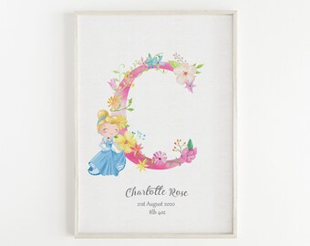 Princess Name Art Etsy