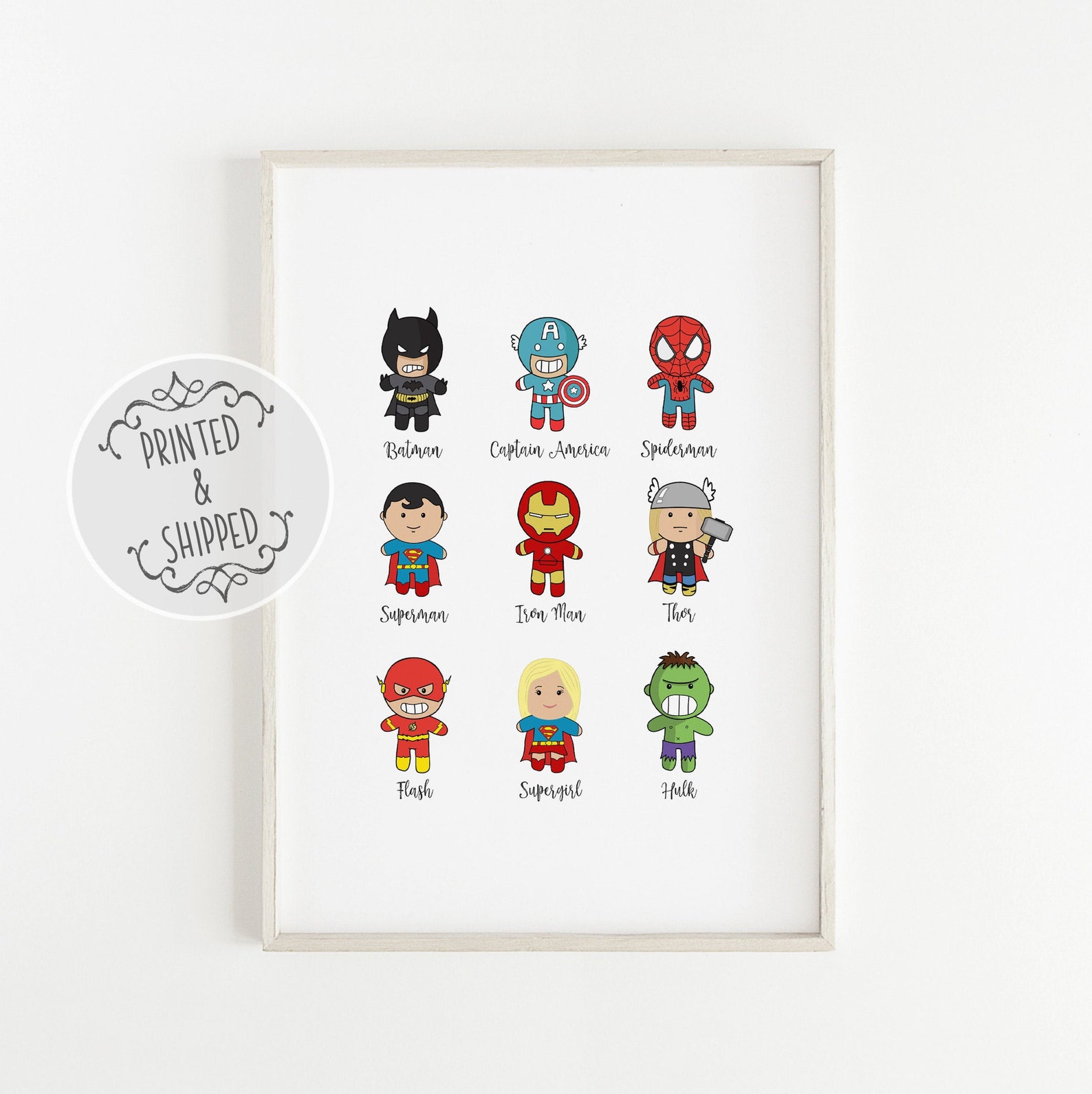 Superhero Nursery Print | Superhero Art | Nursery Decor | Nursery Wall ...