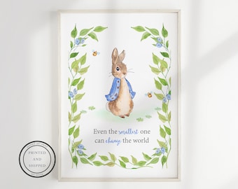 Peter Rabbit Nursery Prints Baby Name Print Peter Rabbit Nursery Decor ...