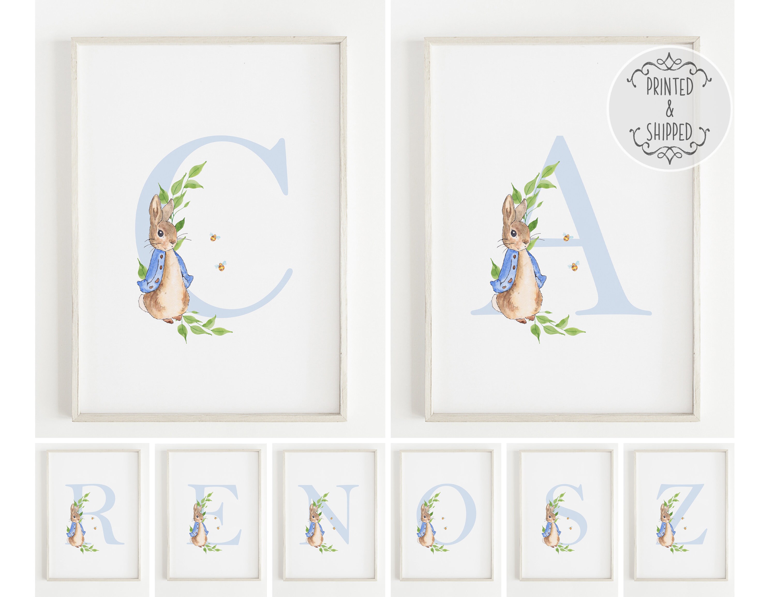 Watercolor Peter Rabbit Nursery Prints, Peter Rabbit Art, Peter