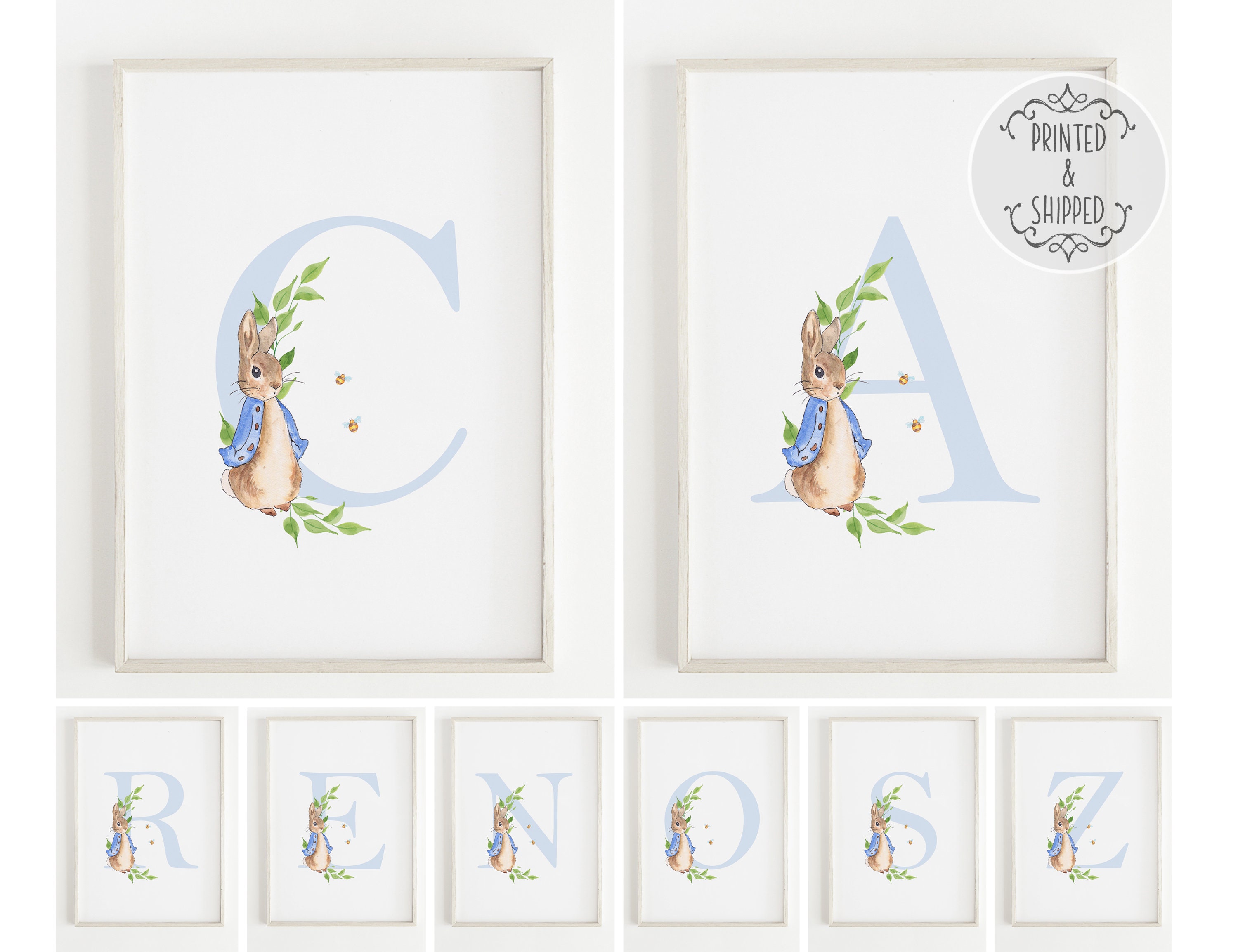 Peter Rabbit Print Peter Rabbit Name Print Personalised Etsy