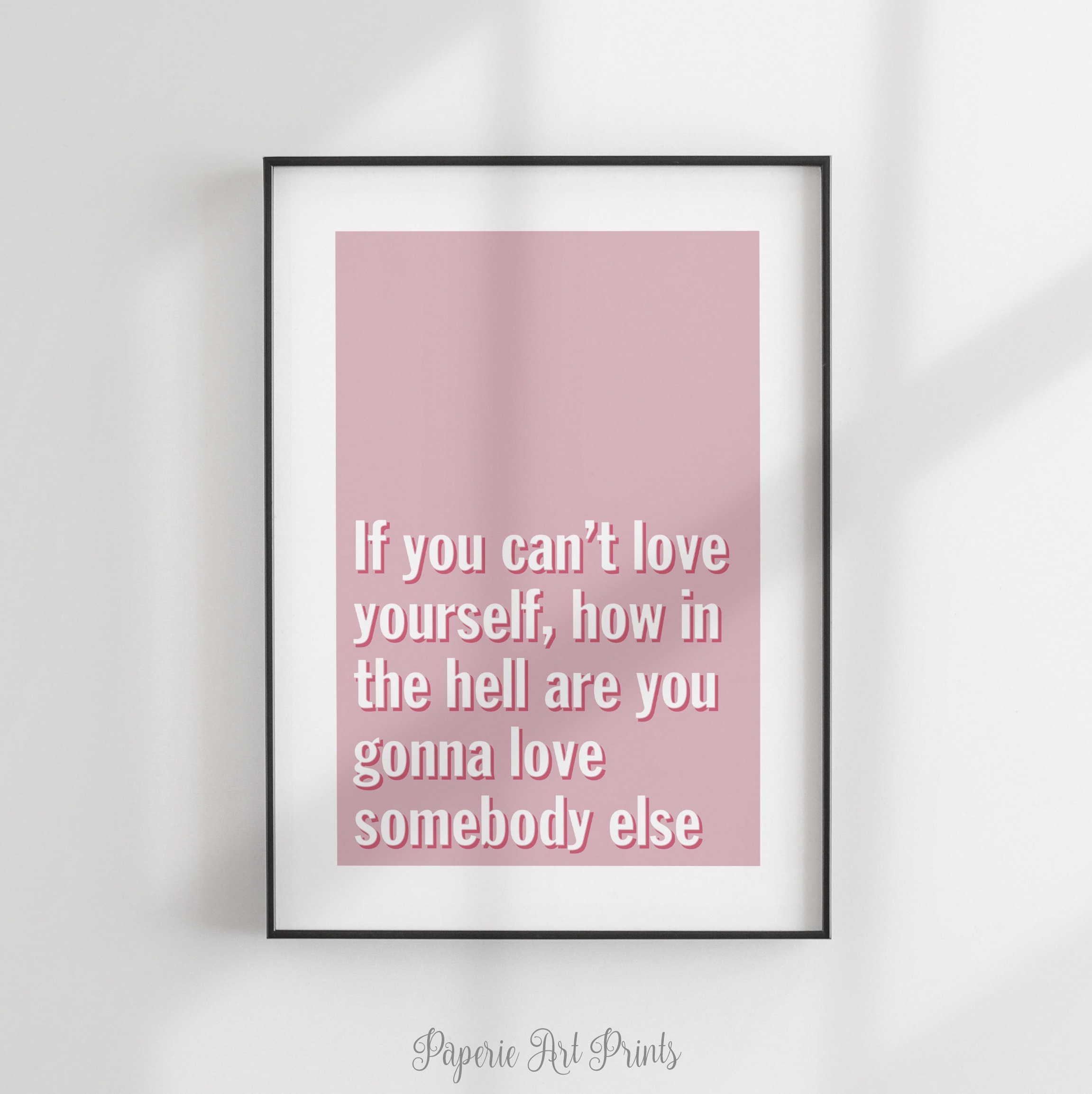 If You Can't Love Yourself Print Ru Paul Quote Art Print Etsy UK