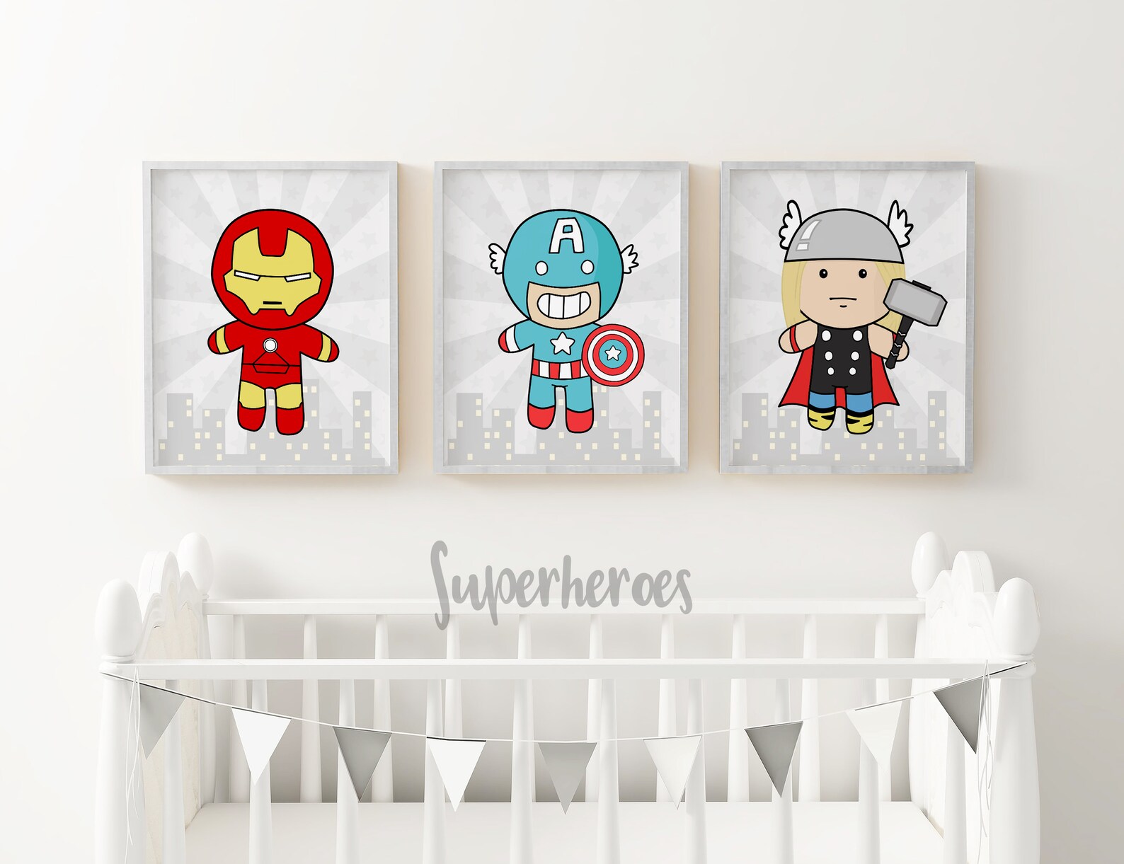 Superhero Nursery Print Nursery Superhero Art Superhero | Etsy