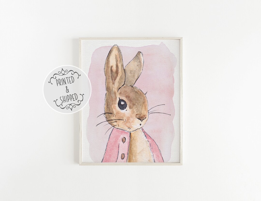 Flopsy Bunny Print | Peter Rabbit Art | Nursery Decor | Nursery Wall ...
