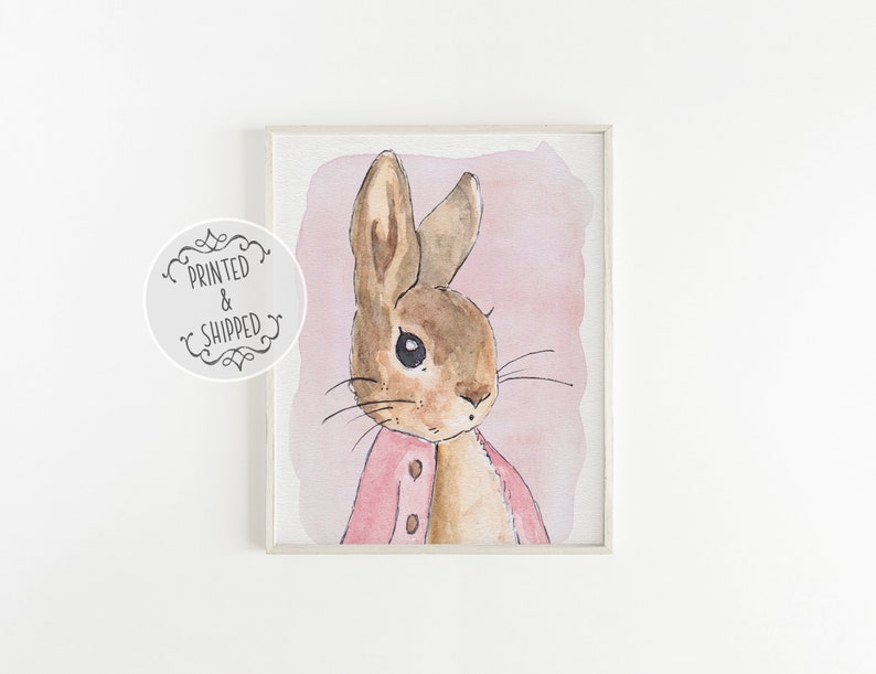 Flopsy Bunny Print Peter Rabbit Art Nursery Decor - Etsy