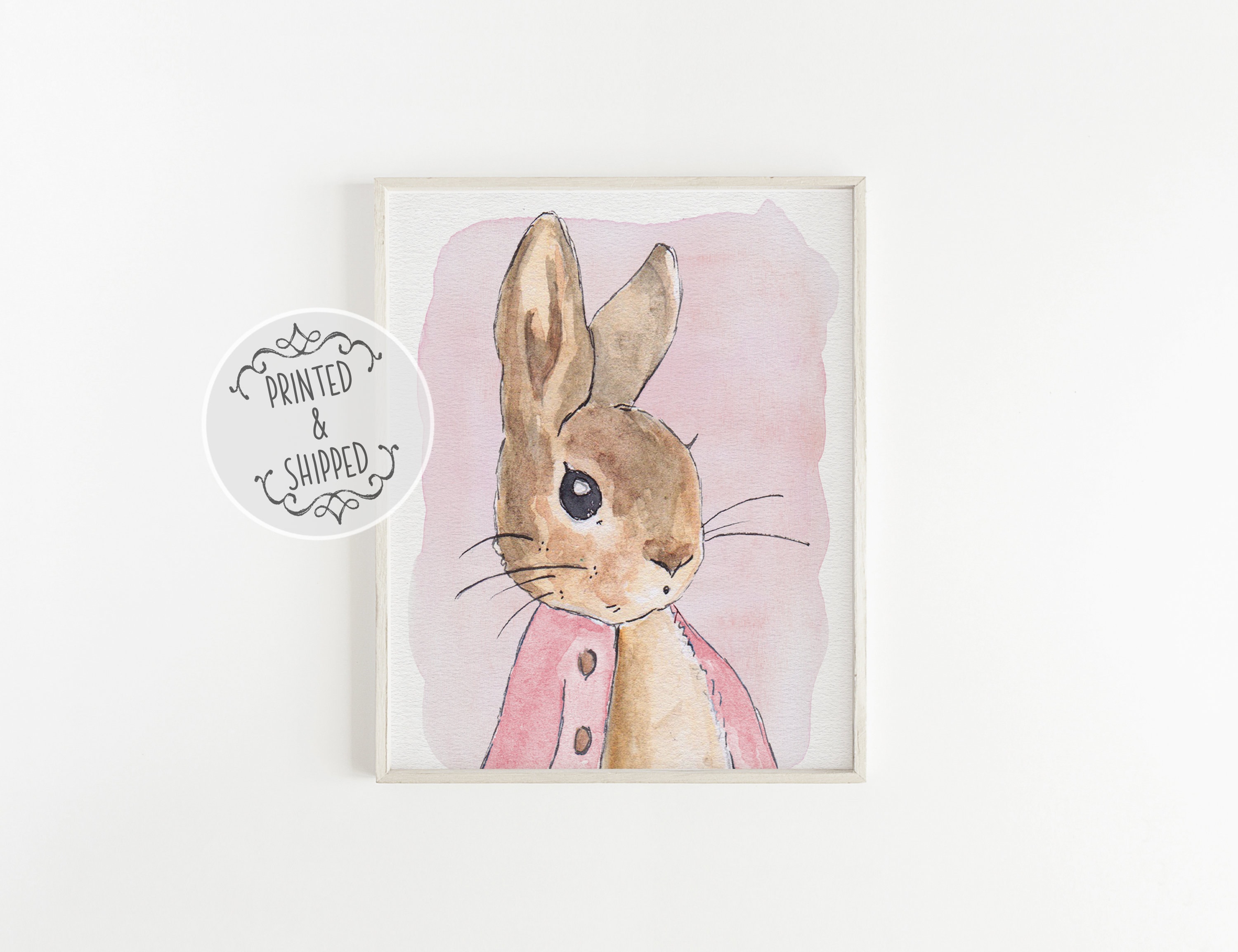 Flopsy Bunny Print | Peter Rabbit Art | Nursery Decor | Nursery Wall ...