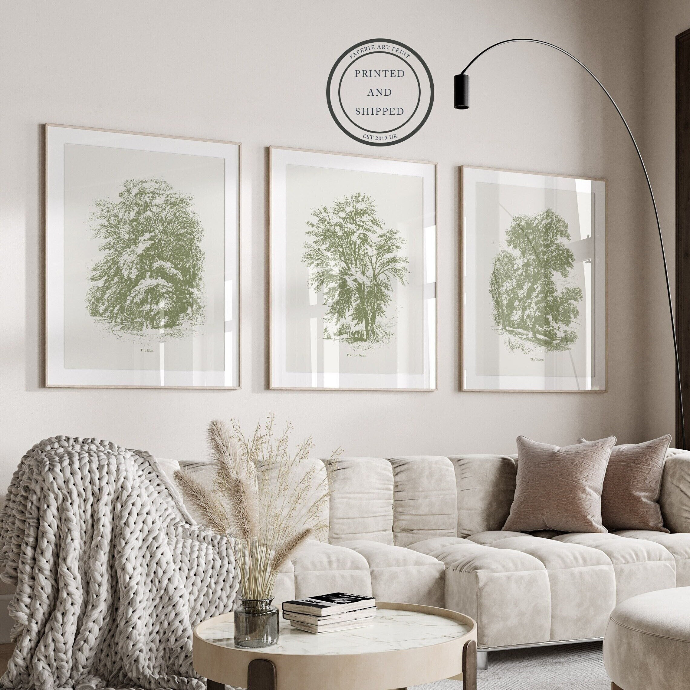 Tree Design Print Tree Sketch Prints | Tree Print | Tree Botanical Art | Plant Art ...