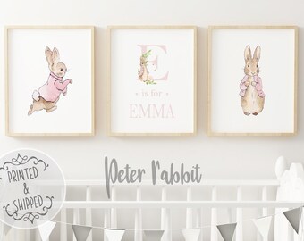 Bunny Rabbit Art All sizes Baby Bunny Scalable Printable Baby Kids Room Bunny Nursery Wall Art Print \u2013 Green Mint Digital Download