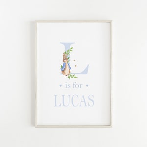 Peter Rabbit Nursery Print | Baby Name Print | Peter Rabbit Nursery ...