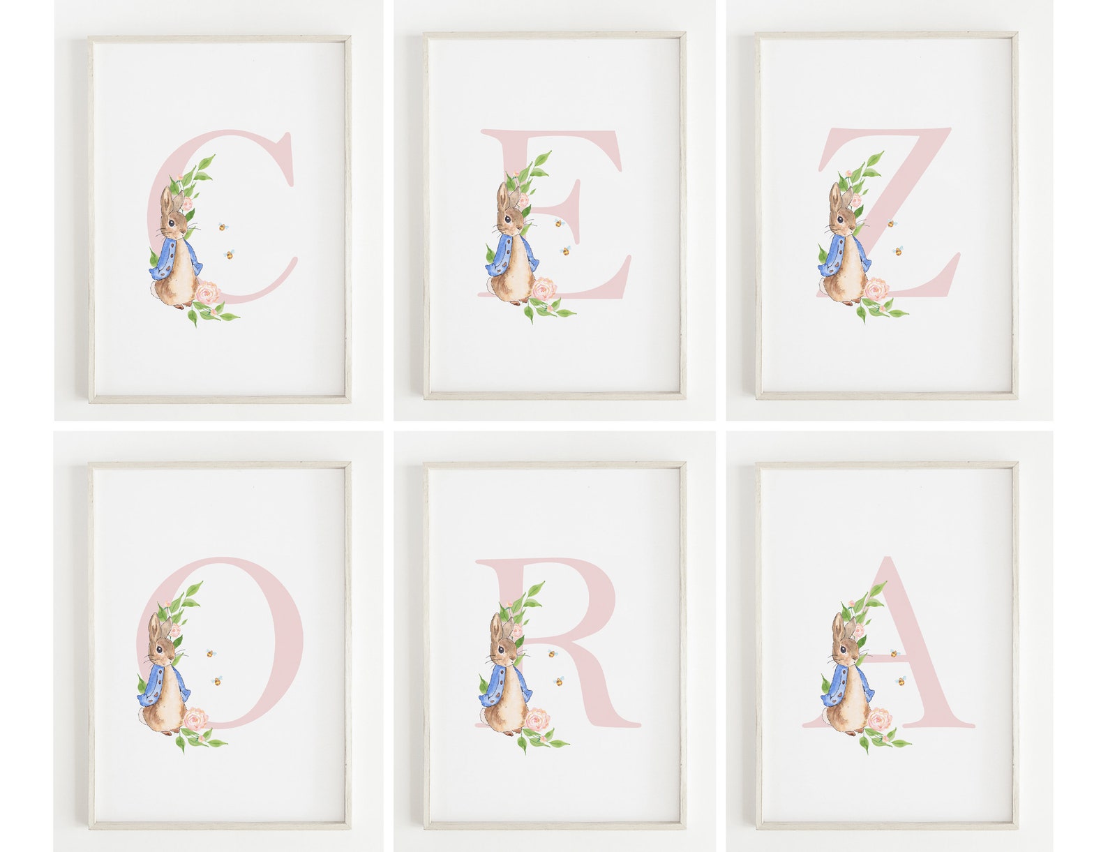 Peter Rabbit Print | Peter Rabbit Name Print | Personalised Nursery ...