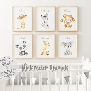 Safari Animals Nursery Prints | Nursery Animals Art | Jungle Nursery ...