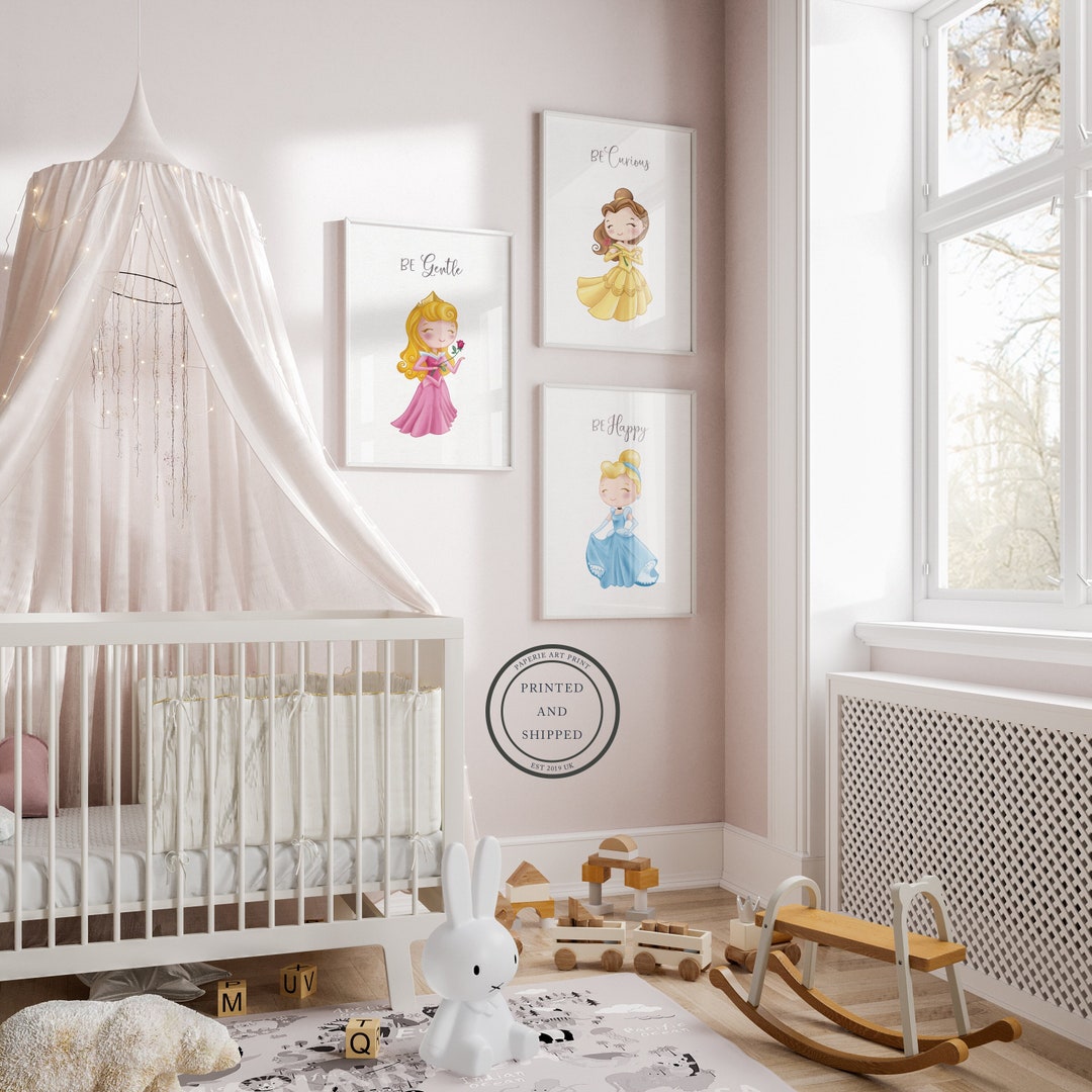Princess Nursery Prints | Nursery Princess Art | Princess Nursery Decor ...