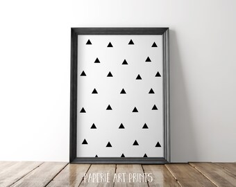 Monochrome Wall Art - Geometric Wall Art - Monochrome Nursery - Baby Decor - Printable Wall Art - Instant Digital Download - Kids Room Decor