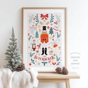 Christmas Nutcracker Print | Nutcracker Ballet Christmas Print | Holiday wall art | Family Christmas Print | Christmas Print | Holiday Decor