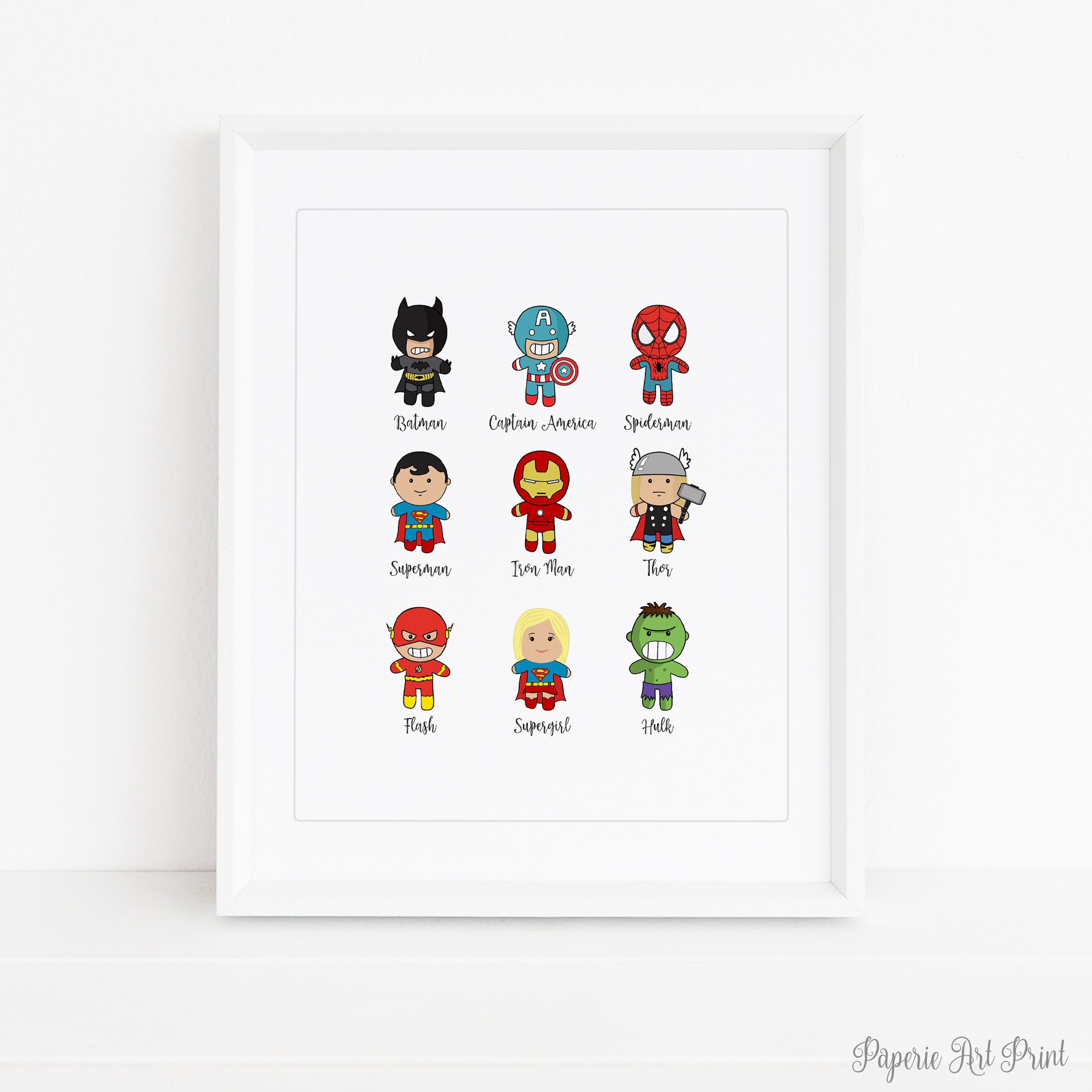 Superhero Nursery Print | Superhero Art | Nursery Decor | Nursery Wall ...