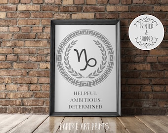 Capricorn | Zodiac | Art Print | Star Sign Print | Wall Decor | Home Decor