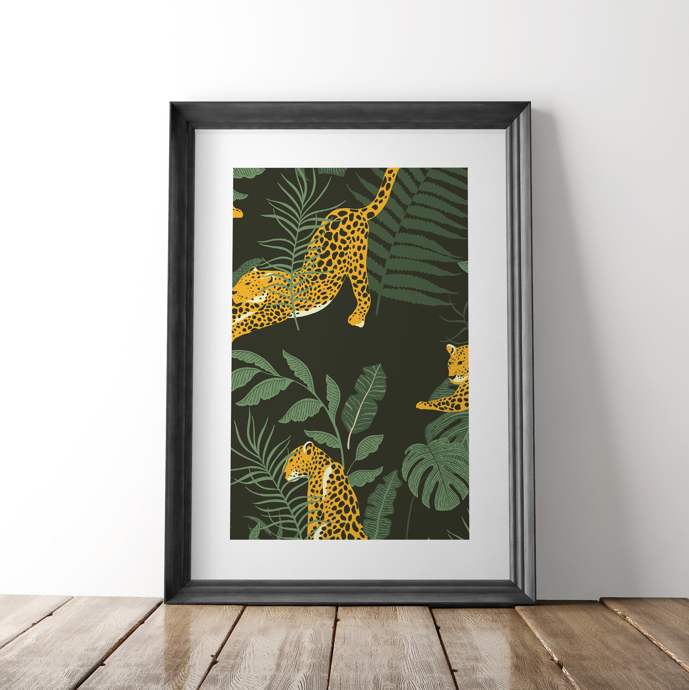 Leopard Print Leopard Poster Home Decor Abstract Wall Etsy UK