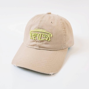 Vintage Beige and Neon Green Von Dutch Cap / Von Dutch Cap / Von Dutch Trucker Cap. Von Dutch Upside Down Logo. Deadstock New With Tags