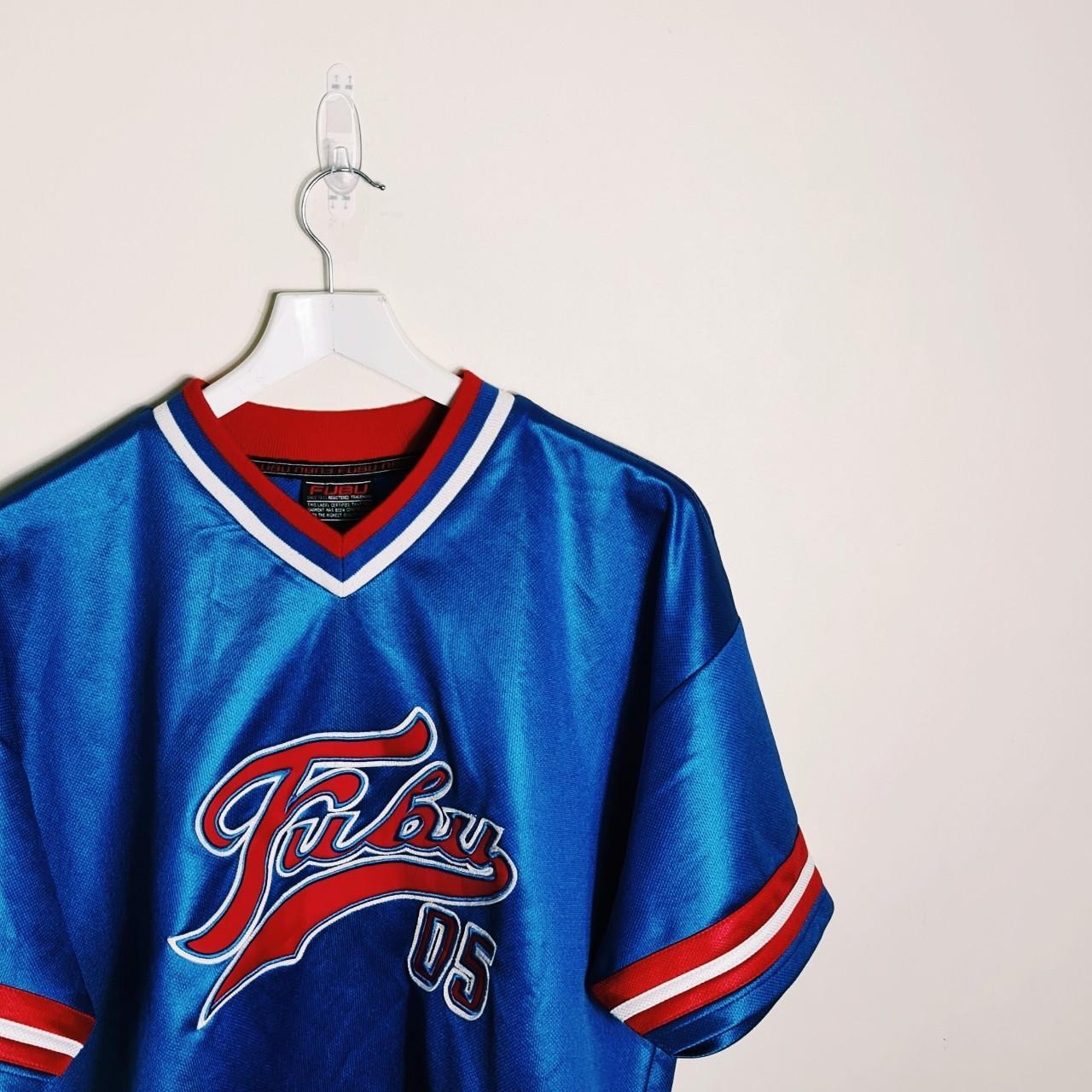 FUBU05ネックレス　箱付き　bboy 90s 00s Vintage Y2K 90s 2000s Rare Blue and Red Fubu Jersey. Fubu 05
