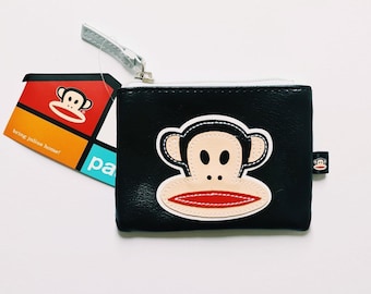 Brand New Vintage Y2K Black Paul Frank Purse / Paul Frank Coin Purse. Paul Frank Monkey
