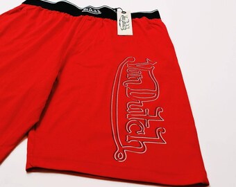 パンツ deadstock vondutch fire nylon shorts Vintage Red Von Dutch Shorts / Von Dutch Pants / Lounge