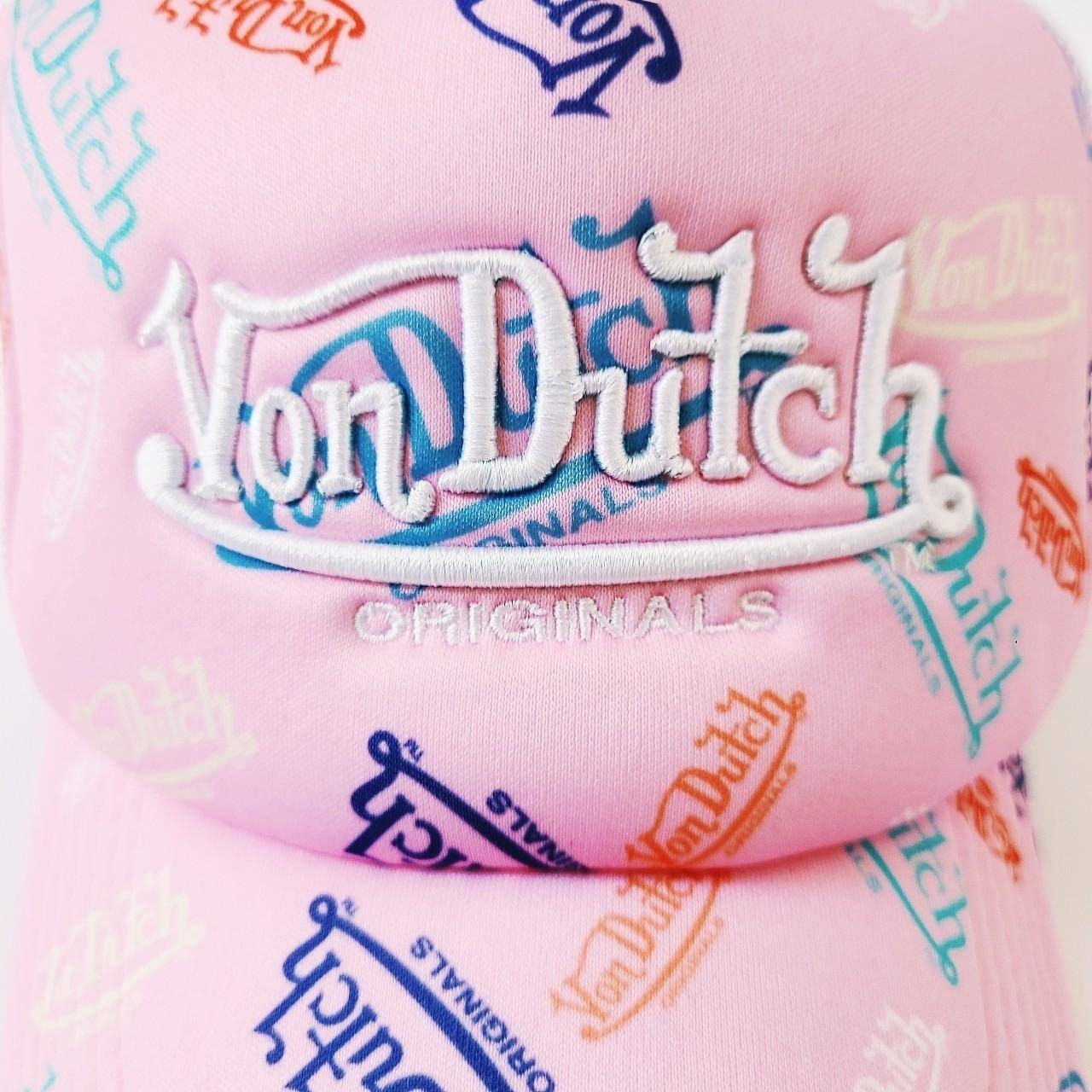 Vintage Baby Pink Logo Print Von Dutch Cap / Von Dutch Cap  display picture 2