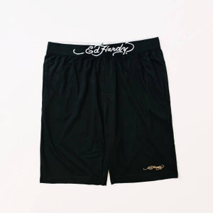 Vintage Brand New With Tags Deadstock Black Ed Hardy Shorts / Ed Hardy Pants. Ed Hardy Logo Detail Shorts - SIZES AVAILABLE