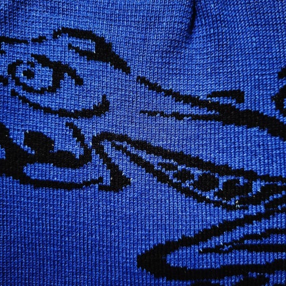 Brand New Y2K Blue Animal Frog Graphic Beanie Hat / Hat / Winter