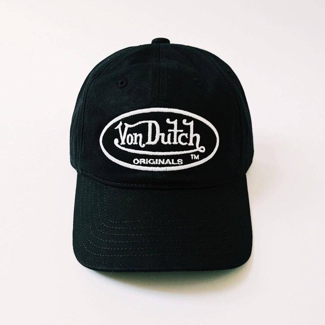 Vintage Black Von Dutch Cap / Von Dutch Cap / Von Dutch Trucker Cap