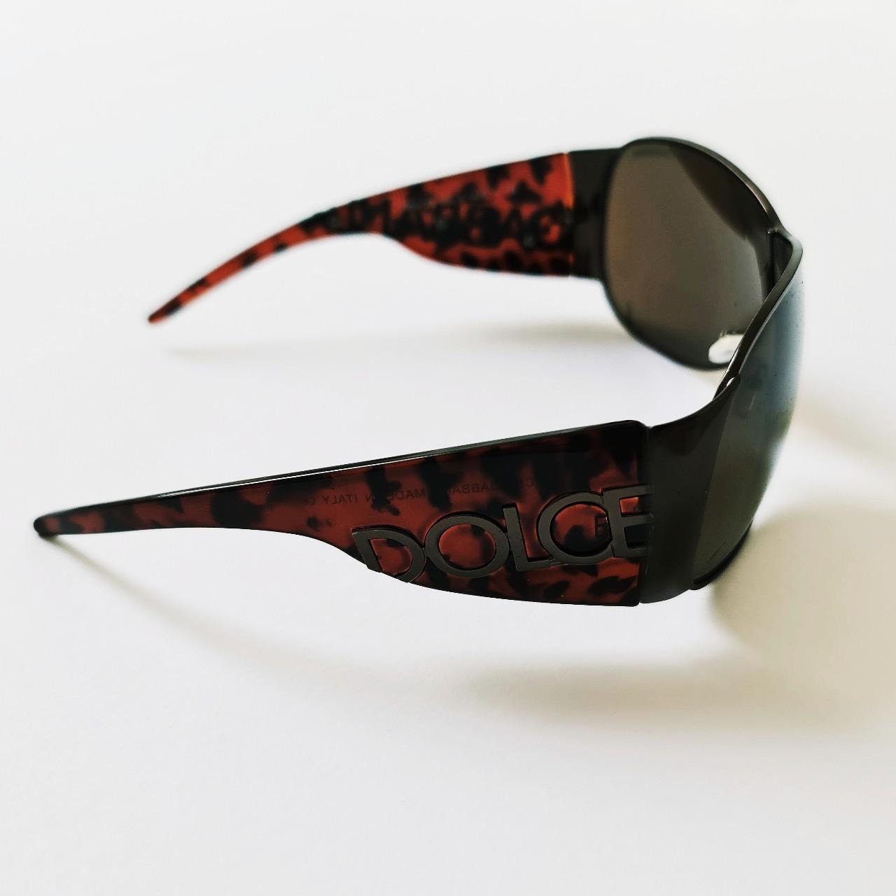 Vintage 2000s Y2K Genuine Unisex Brown Tinted D&G Sunglasses