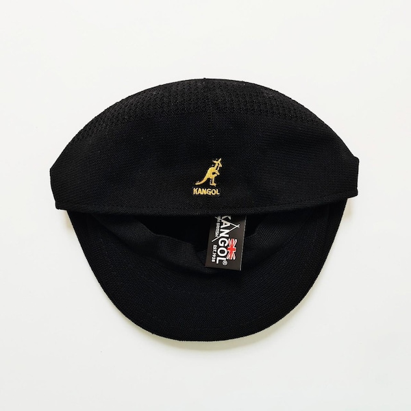 Brand New Deadstock Black Kangol Beret Hat / Kangol Flat Cap / Kangol Hat. 2000s Y2K Beret