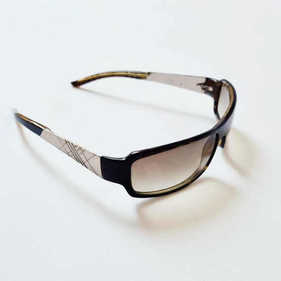 Vintage Y2K 2000s Brown Tinted Burberry Sunglasse… - image 1