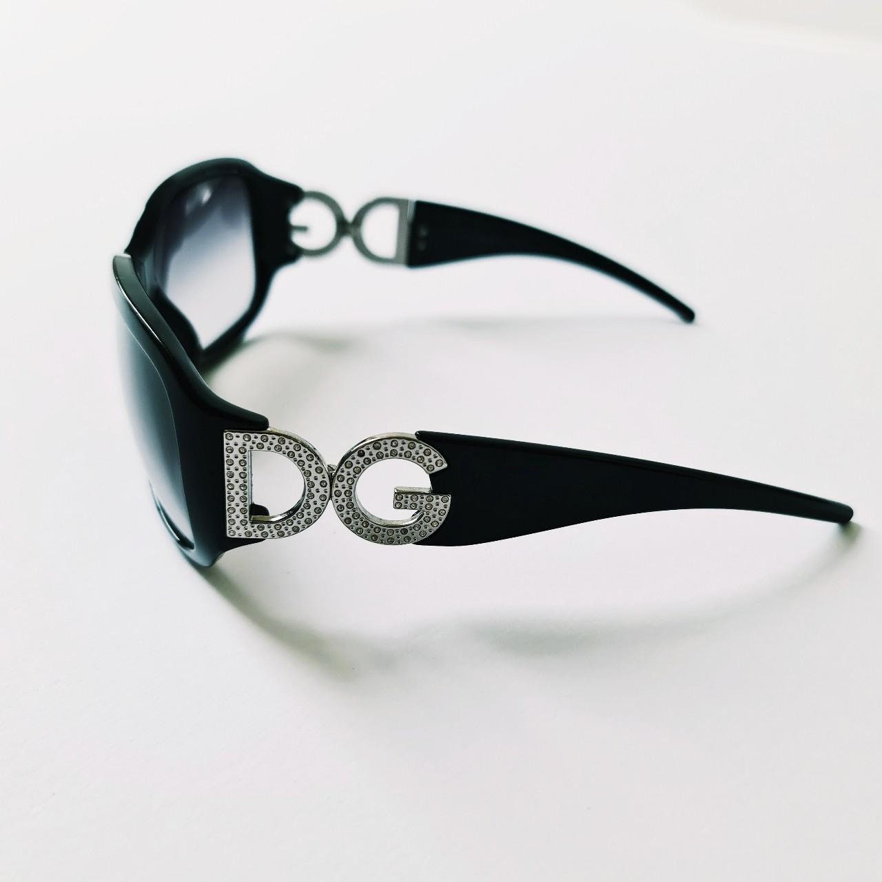 Vintage 2000s Y2K Genuine Unisex Black Tinted D&G Sunglasses  display picture 2