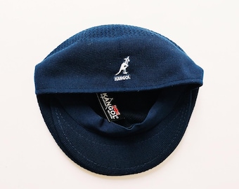 Zupełnie nowy beret Kangol Navy firmy Deadstock / czapka Kangol Flat Cap / czapka Kangol. Beret z lat 2000. Y2K