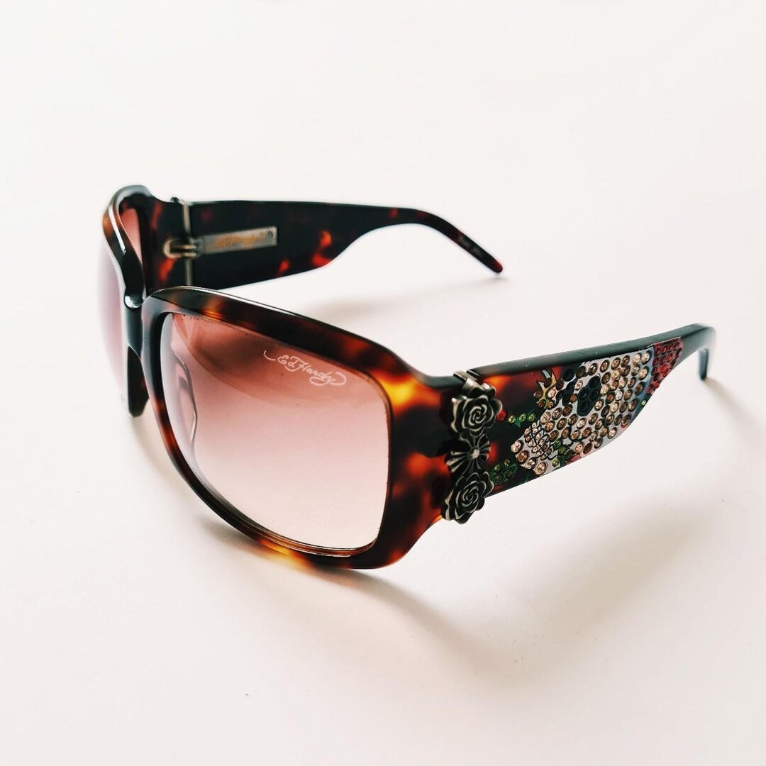 Vintage Y2K UNISEX Oversized Ed Hardy Sunglasses / Ed Hardy 