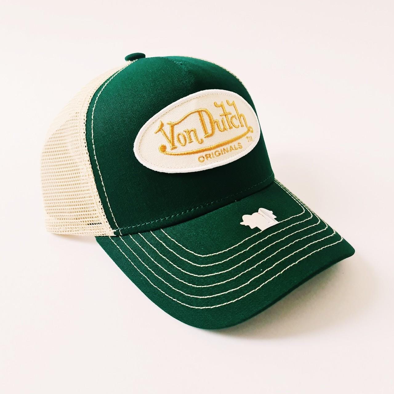 Vintage Dark Green Von Dutch Cap / Von Dutch Cap / Von Dutch