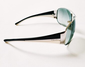 Vintage 2000s Y2K Genuine Unisex Black and White Prada