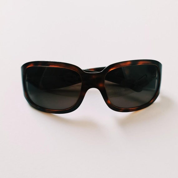 Vintage 2000s Y2K Genuine Brown Tinted Oversized Versace