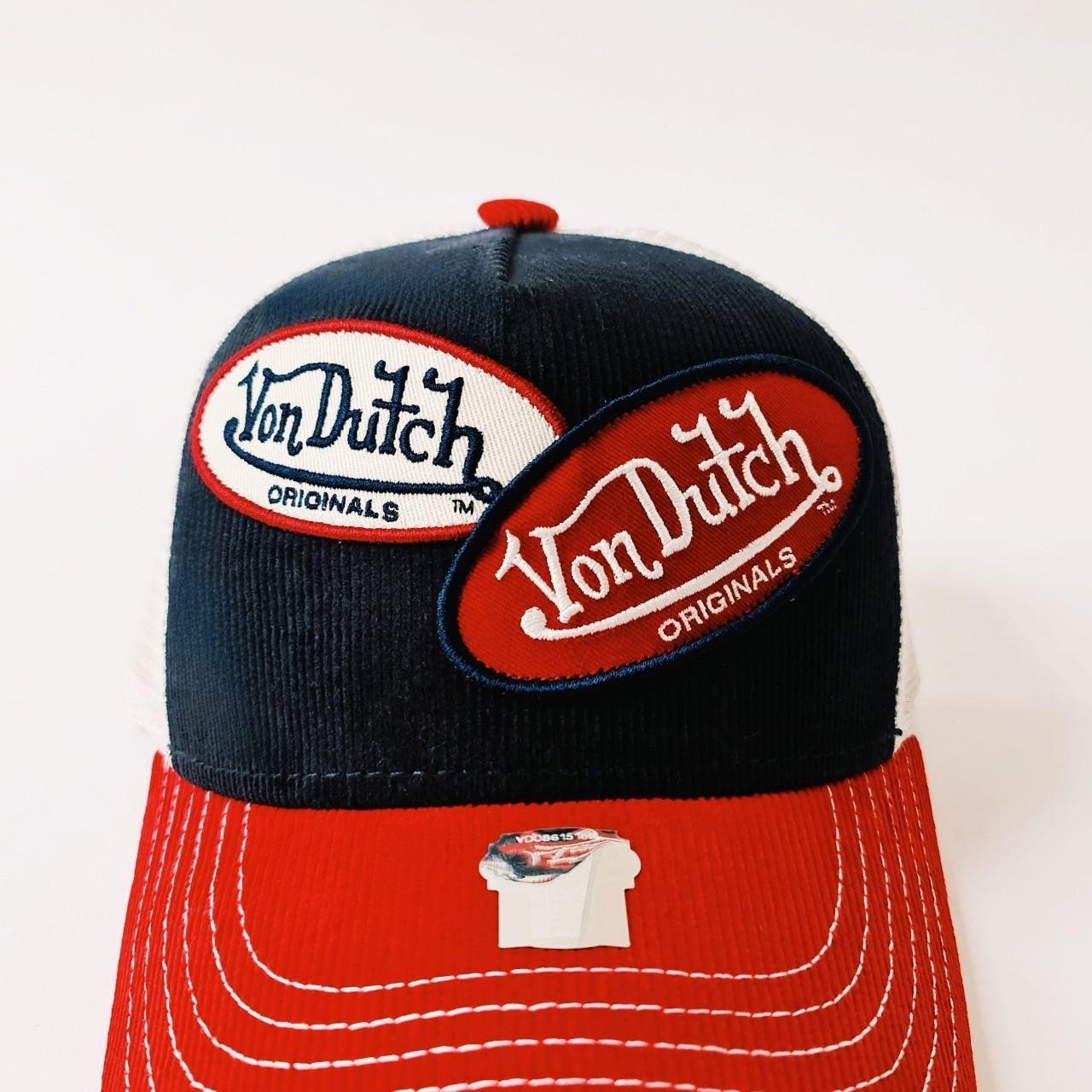 Von Dutch Corduroy Trucker Hat (Customized) Von Dutch Corduroy Trucker Hat - Navy/combo | Fashion Nova main image 3