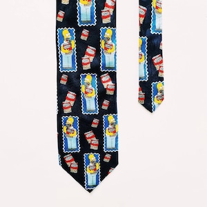 Vintage Deadstock Y2K The Simpsons Tie / Bart Homer Simpson Tie / Vintage The Simpsons Neck Tie