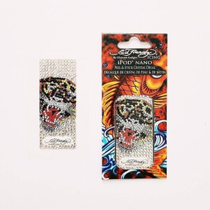 Deadstock Brand New Y2K Ed Hardy Tiger diamanté sticker / Ed Hardy Patch / Diamanté customizing