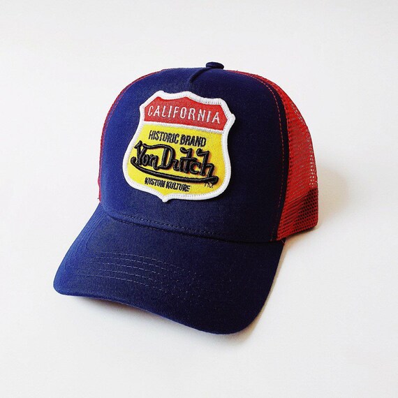 Vintage Navy and Red Von Dutch Cap / Von Dutch Cap / Von  display picture 3