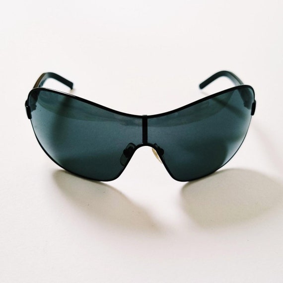Vintage 2000s Y2K Genuine Black Oversized D&G Sunglasses / Dolce