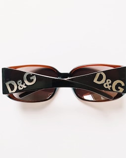 Vintage 2000s Y2K Genuine Unisex Brown Tinted D&G Sunglasses