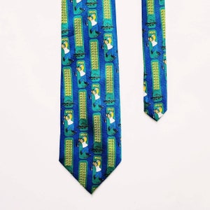 Vintage Deadstock Y2K The Simpsons Tie / Bart Homer Simpson Stropdas / Vintage The Simpsons Hals Tie