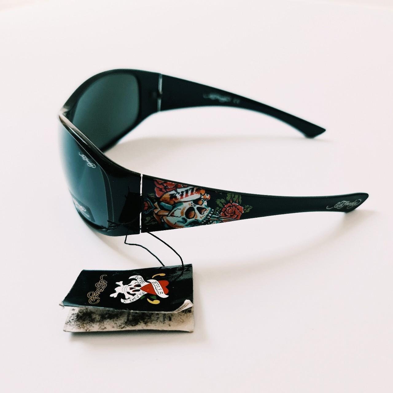 Vintage Y2K UNISEX Oversized Tinted Ed Hardy Sunglasses / Ed  display picture 1