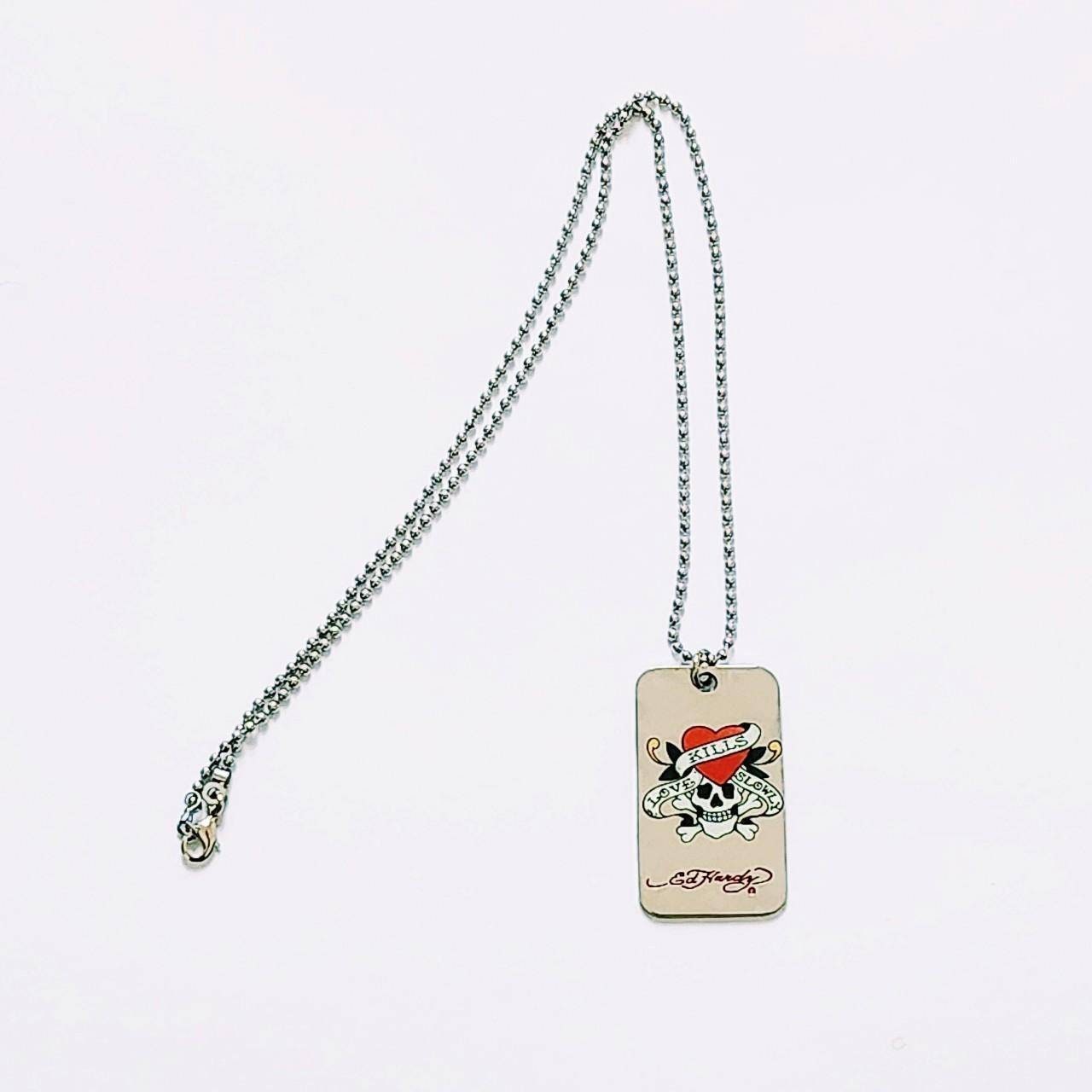 アクセサリー ed hardy necklace silver heart skull y2k ed hardy necklace silver heart skull y2k - メルカリ